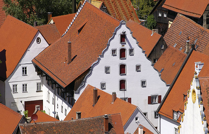 Ausblick auf Nrdlingen und den Metoritenkrater vom Kirchtum 'Daniel'