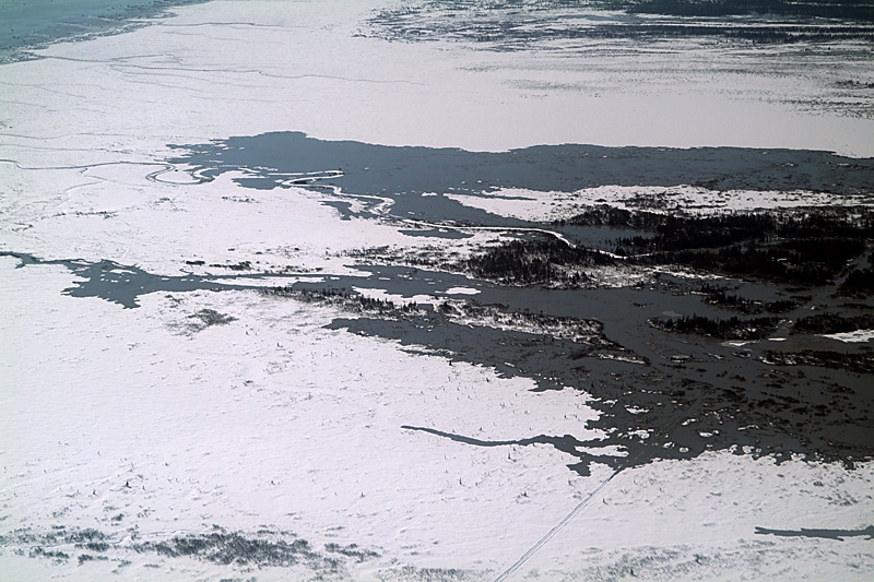 Aerial Photos of Redoubt Volcano in Eruption