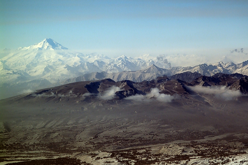 Aerial Photos of Redoubt Volcano in Eruption