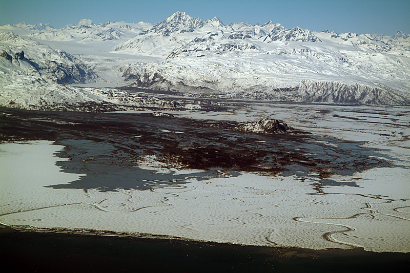 Aerial Photos of Redoubt Volcano in Eruption