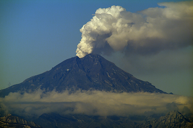 Ash from a Plinian Eruption