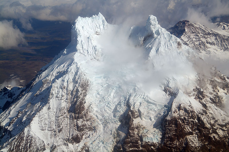 Shishaldin and Isanotski Volcanoes, Unimak Island