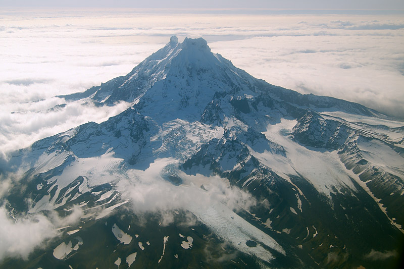 Shishaldin and Isanotski Volcanoes, Unimak Island