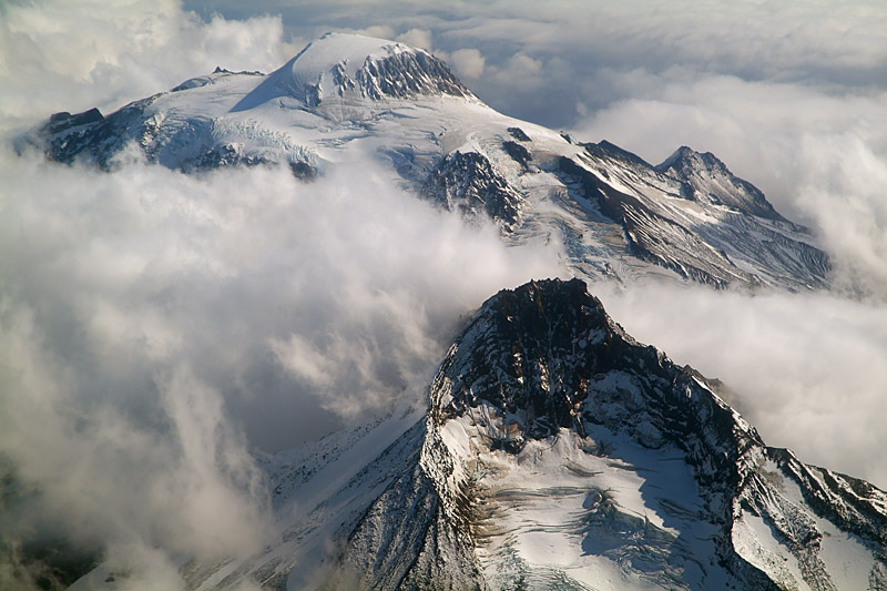 Shishaldin and Isanotski Volcanoes, Unimak Island