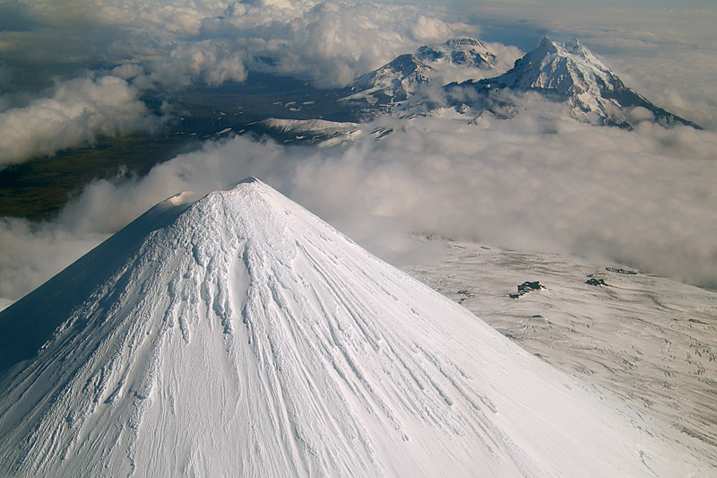 Shishaldin and Isanotski Volcanoes, Unimak Island