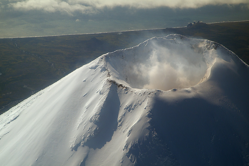 Shishaldin and Isanotski Volcanoes, Unimak Island