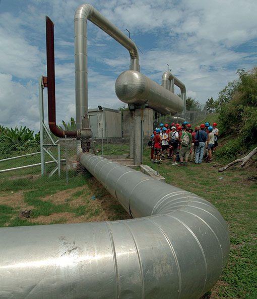 Geothermale Energie von Bouillante, Guadeloupe