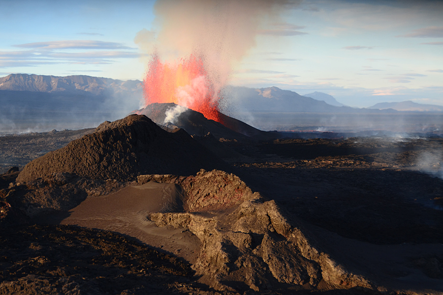 Bardarbunga-Eruption: Lavafontänen Bardarbunga-Eruption: Lavafontänen