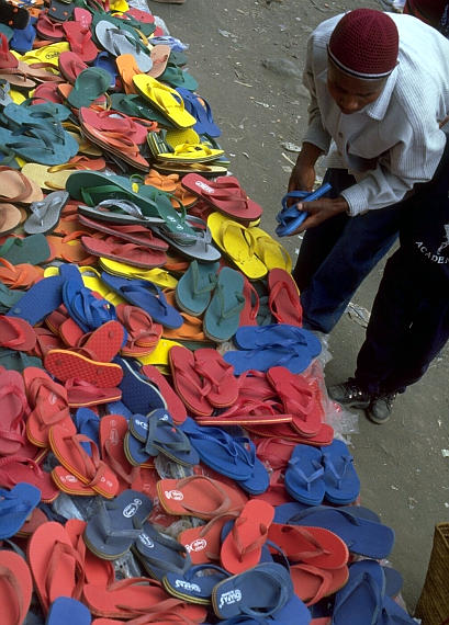 Markt der Maasai. 27 Juli 2003