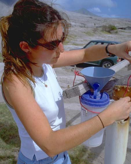 Volcanologists in the field