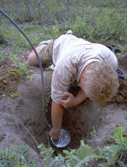 Volcanologists in the field