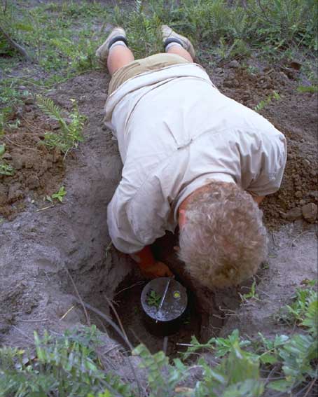 Volcanologists in the field