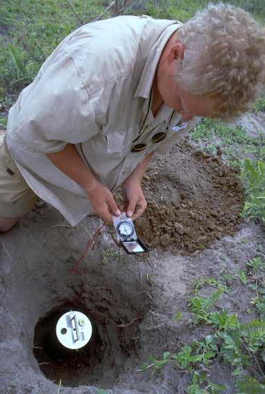 Vulkanologen bei der Arbeit