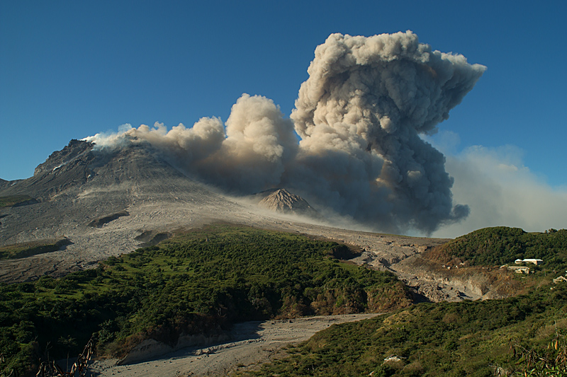 Pyroclastic flows in Aymer's Ghaut (29 Jan - 1 Feb 2010)