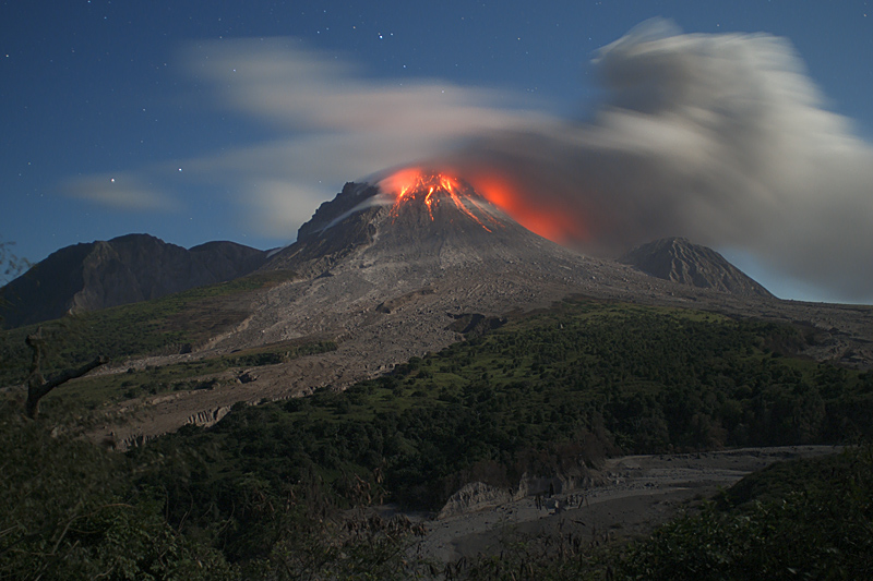 Pyroclastic flows in Aymer's Ghaut (29 Jan - 1 Feb 2010)