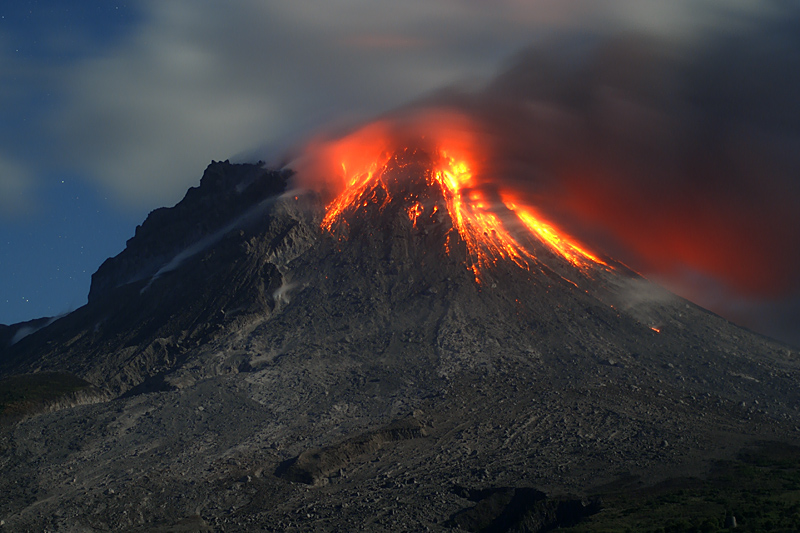 Pyroclastic flows in Aymer's Ghaut (29 Jan - 1 Feb 2010)