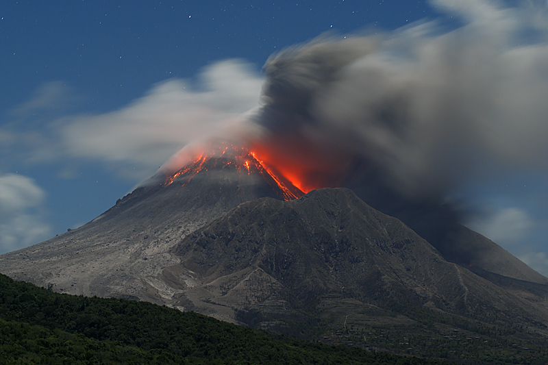 Pyroclastic flows in Aymer's Ghaut (29 Jan - 1 Feb 2010)