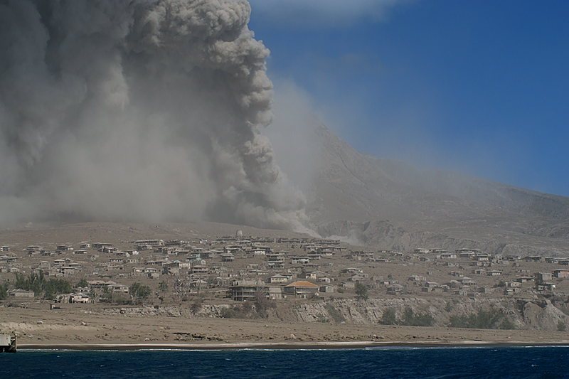 Pyroclastic flows in Aymer's Ghaut (29 Jan - 1 Feb 2010)