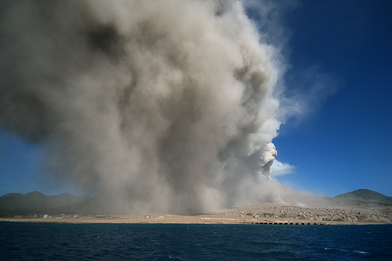 Pyroclastic flows in Aymer's Ghaut (29 Jan - 1 Feb 2010)