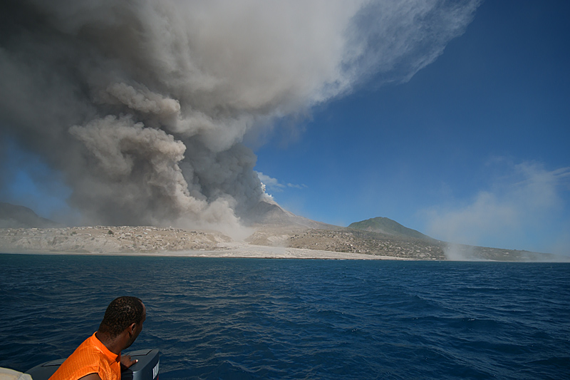 Pyroclastic flows in Aymer's Ghaut (29 Jan - 1 Feb 2010)