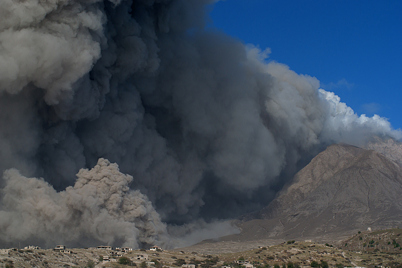 Pyroclastic flows in Aymer's Ghaut (29 Jan - 1 Feb 2010)