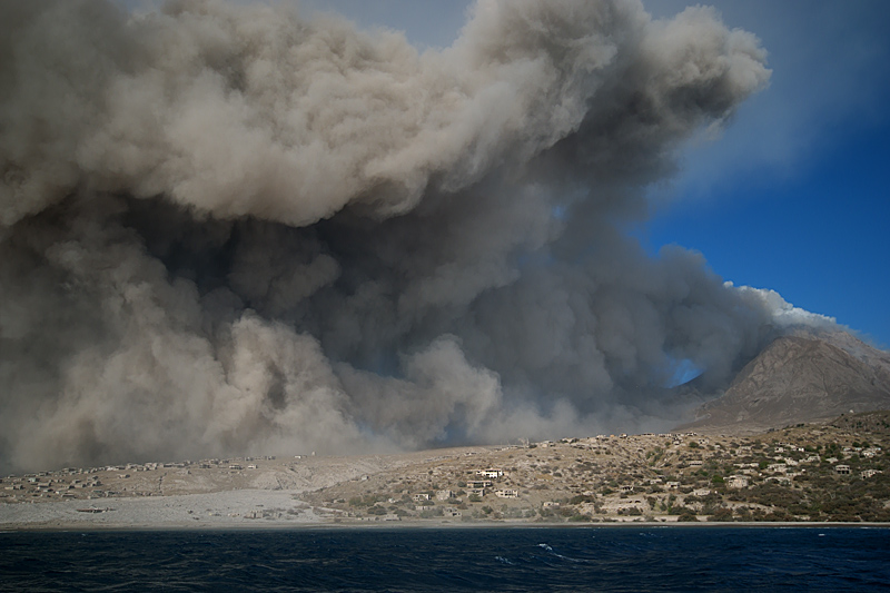 Pyroclastic flows in Aymer's Ghaut (29 Jan - 1 Feb 2010)