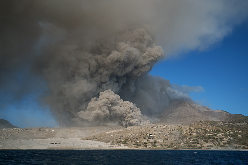 Pyroclastic flows in Aymer's Ghaut (29 Jan - 1 Feb 2010)