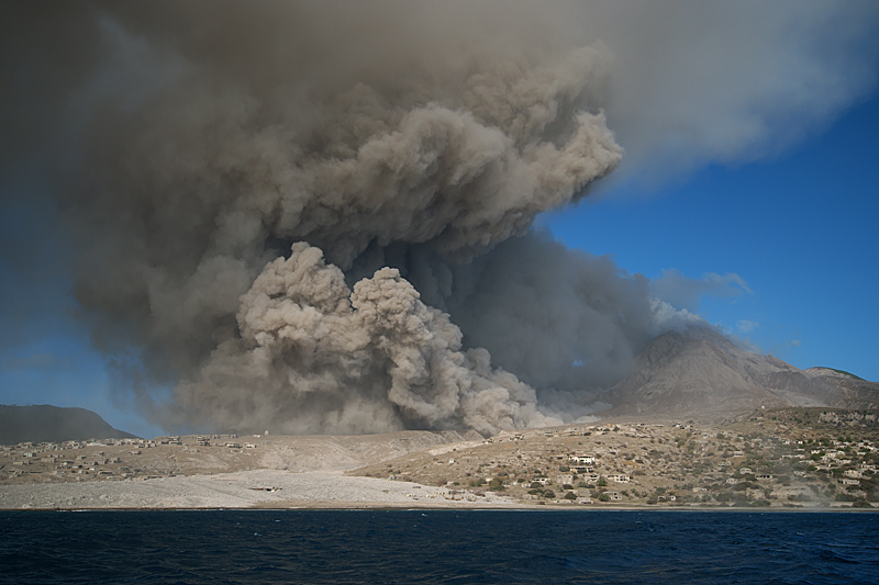 Pyroclastic flows in Aymer's Ghaut (29 Jan - 1 Feb 2010)