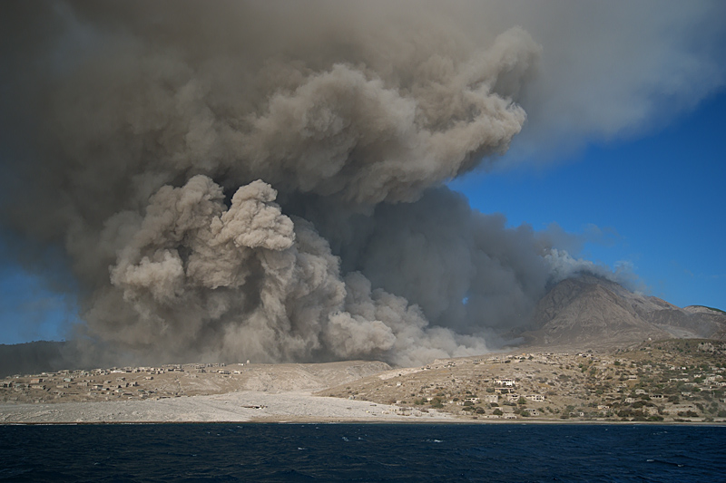 Pyroclastic flows in Aymer's Ghaut (29 Jan - 1 Feb 2010)