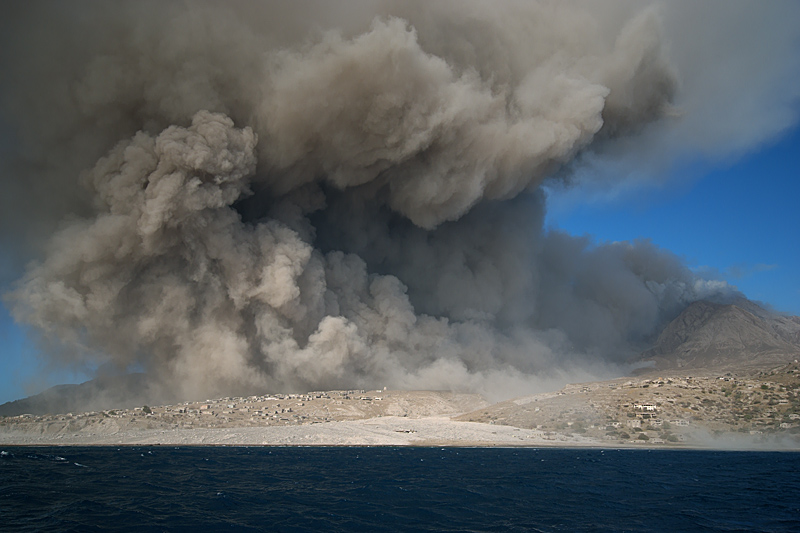 Pyroclastic flows in Aymer's Ghaut (29 Jan - 1 Feb 2010)