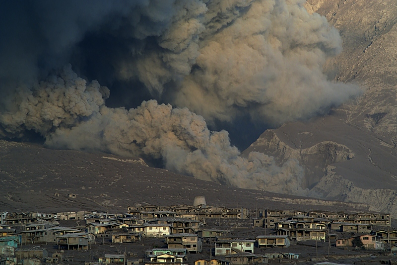 Pyroclastic flows in Aymer's Ghaut (29 Jan - 1 Feb 2010)