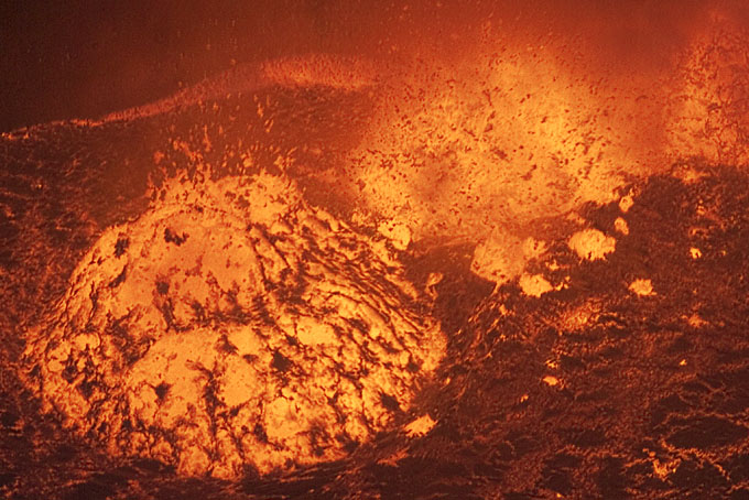 Storm in the Lava Lake