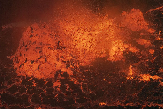 Storm in the Lava Lake