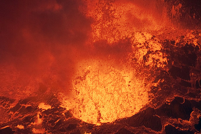 Storm in the Lava Lake