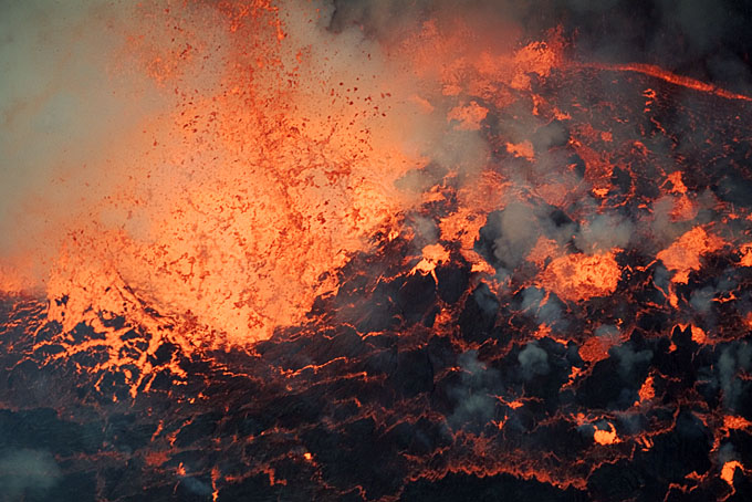 Storm in the Lava Lake