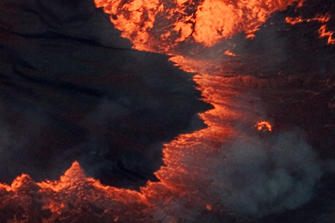 Storm in the Lava Lake