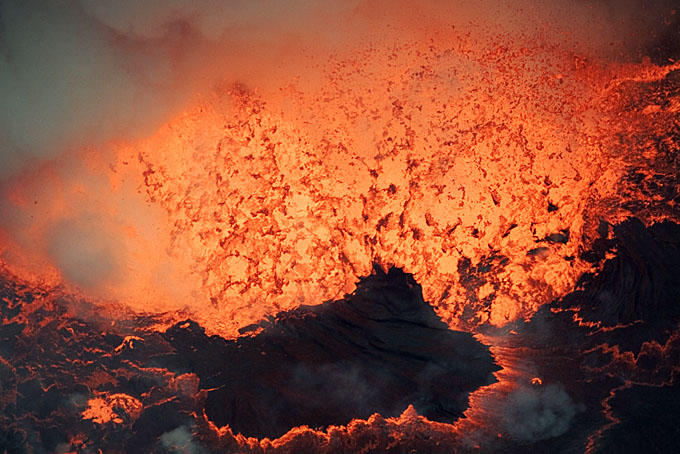 Storm in the Lava Lake