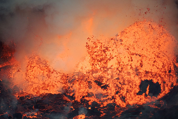 Storm in the Lava Lake