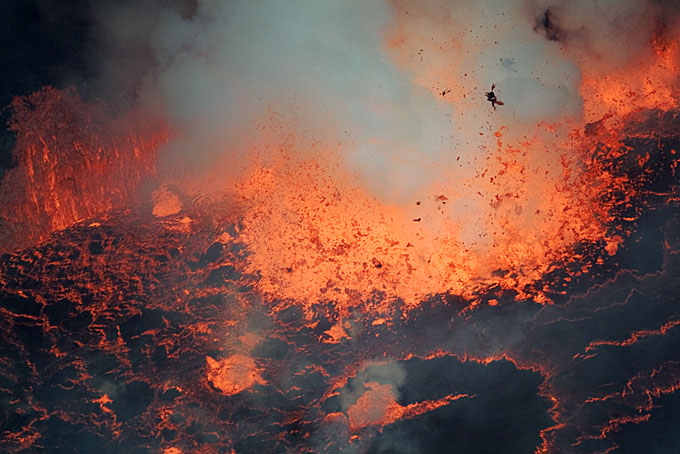 Storm in the Lava Lake