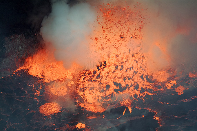 Storm in the Lava Lake