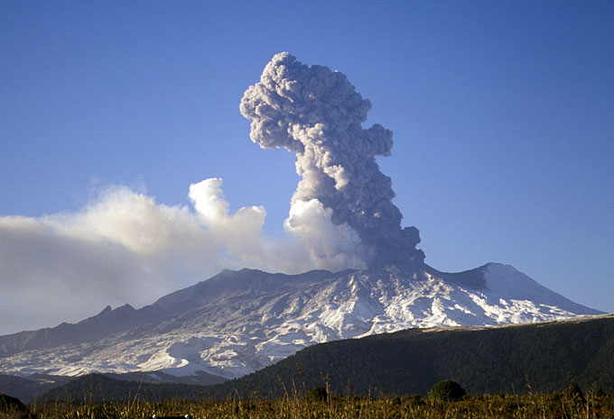 Eruption of Ruapehu June 1996