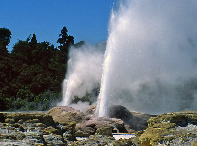 Geysers near Rotorua