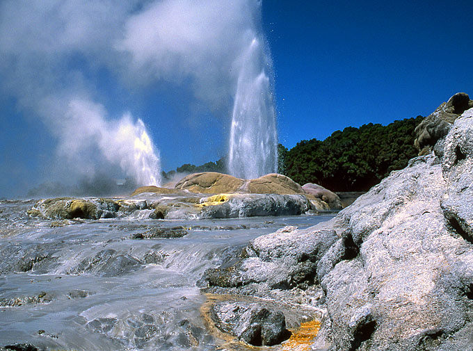 Geysire um Rotorua