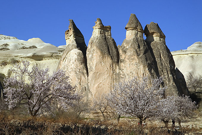 'Feenkamine' bei Goreme und Zelve