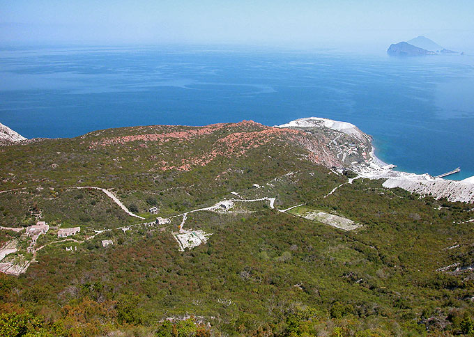 Lipari: Bimsstein und Obsidian