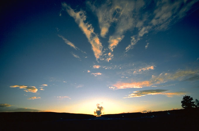 The sky above Yellowstone The sky above Yellowstone